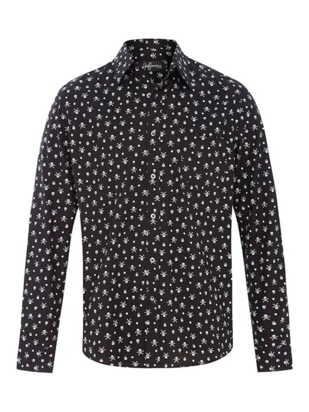 Limited Edition Joe Bananas Skull Print Casual Button-Down Shirt